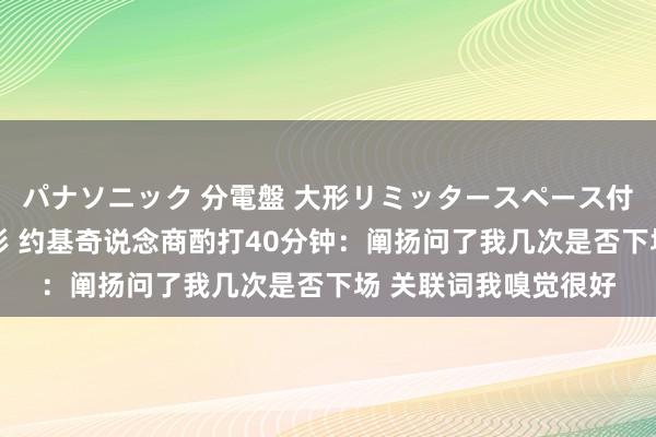 パナソニック 分電盤 大形リミッタースペース付 露出・半埋込両用形 约基奇说念商酌打40分钟：阐扬问了我几次是否下场 关联词我嗅觉很好